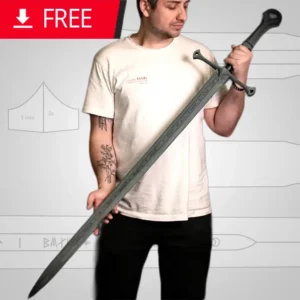 thumbnail image for free foam pattern of Aragorn Anduril sword