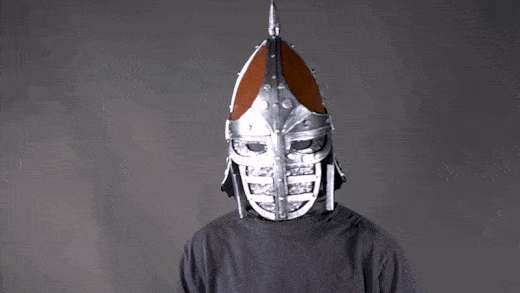 Free skyrim guard helmet eva foam pattern animation